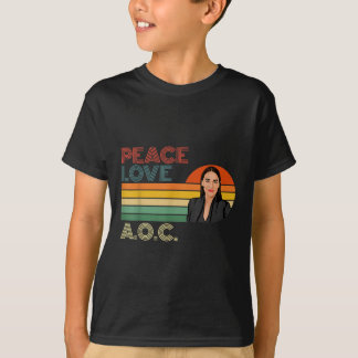 T-shirt Aoc Alexandria Ocasio-cortez Première femme Présid
