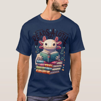 T-shirt Aolotl Books Readsalotl Reading Bookworm Boys Girl