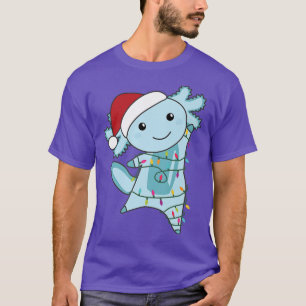 T-shirt Aolotl Merry Christmas Fairy Lights Sweet Animals 