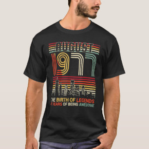 T-shirt Août 1977 Anniversaire De La Légende 45 Ans De Bei