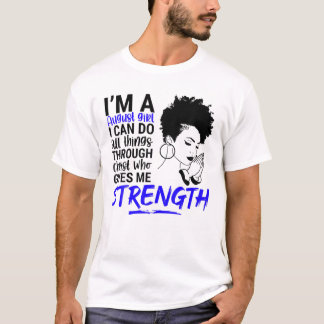 T-shirt Août Fille Anniversaire Reine Christ Jésus Force W