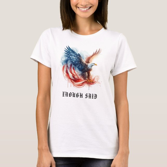 T-shirt *~* AP16 Détaillé Drapeau américain EAGLE USA (Devant)