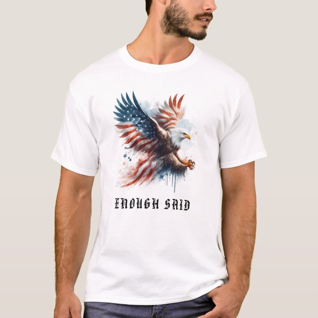 T-shirt *~* AP16 Etats-Unis - Drapeau américain détaillé E (Devant)