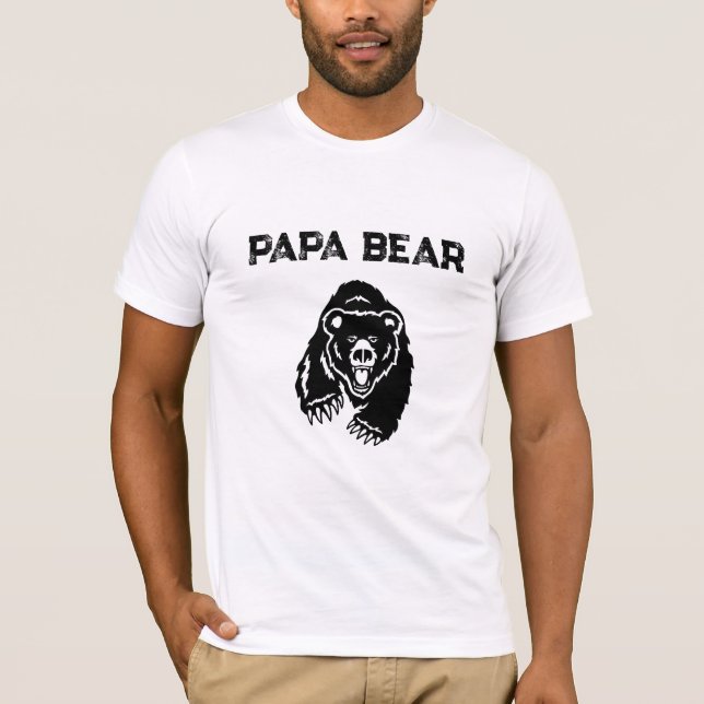 T-shirt *~* AP86 Chargement de la Fête des pères PAPA BEAR (Devant)