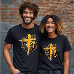 T-shirt Ap 17:14 Roi des Rois - Lion- Cross Unisex