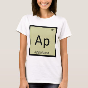 T-shirt Ap - Symbole chimique du cheval Appaloosa