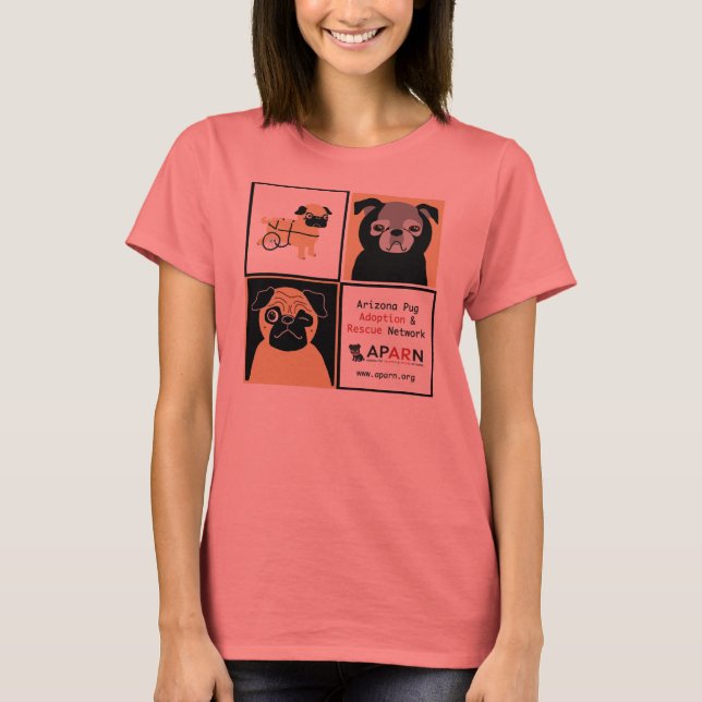 T-shirt APARN Secourir Carlins Dames Melange Ringer T-shir (Devant)