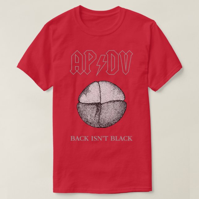 T-shirt APDV Xenopus Embryo Back Isnx27t Noir (Design devant)