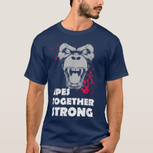 T-shirt Apes Together Strong Graphicfor Ape fans
