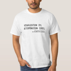 T-shirt Aphantasia - Détermination des élèves Police noire