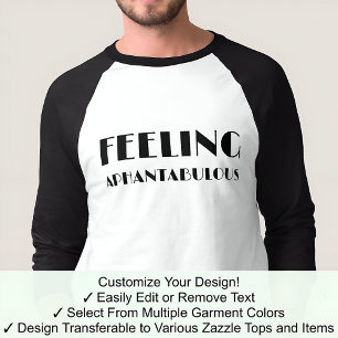 T-shirt Aphantasie Se sentir aphantabulous Police noire