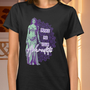 T-shirt Aphrodite à la menthe et pourpre