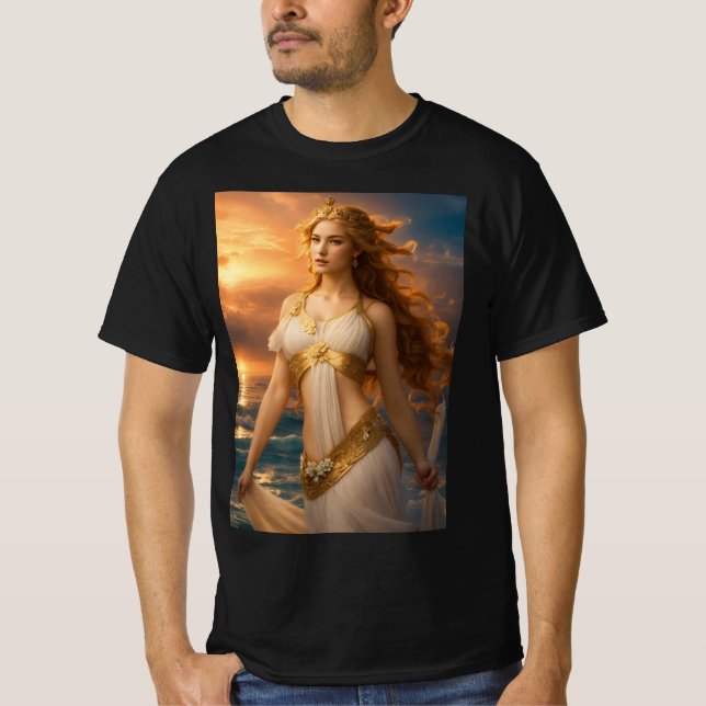 T-shirt Aphrodite : La déesse radieuse de l'amour et de la (Devant)