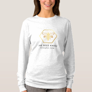 T-shirt apiculteur au miel doré moderne et élégant