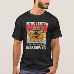T-shirt Apiculteur rétro introverti mais prêt à discuter