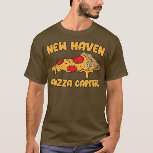 T-shirt Apizza CT  Capitale mondiale de la pizza New Haven
