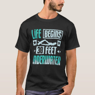 T-shirt Apnée à 30 pieds sous l'eau