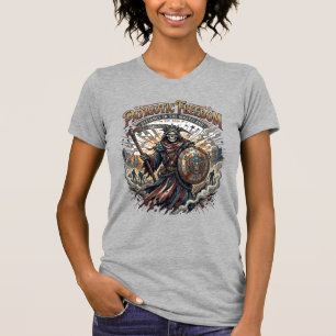 T-shirt Apocalyptique Patriotique Liberté Faucheuse Zombie