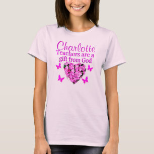 T-SHIRT APPAREIL D'ENSEIGNANT FLORAL ROSE PERSONNALISÉ