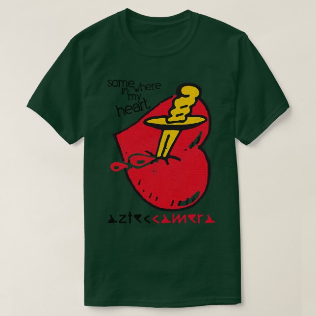 T-shirt Appareil Photo Aztec Quelque Part Dans Mon Coeur (Design devant)