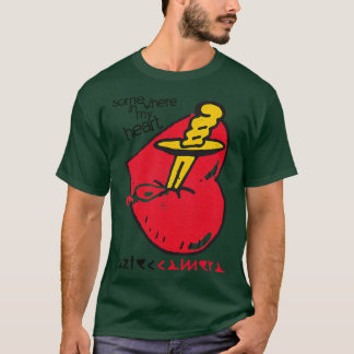 T-shirt Appareil Photo Aztec Quelque Part Dans Mon Coeur