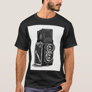 T-shirt appareil photo TLR