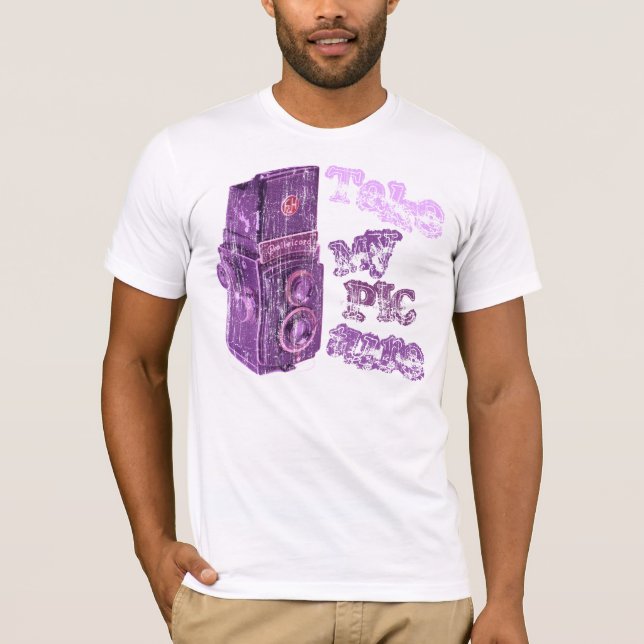 T-shirt Appareil-photo vintage (Devant)