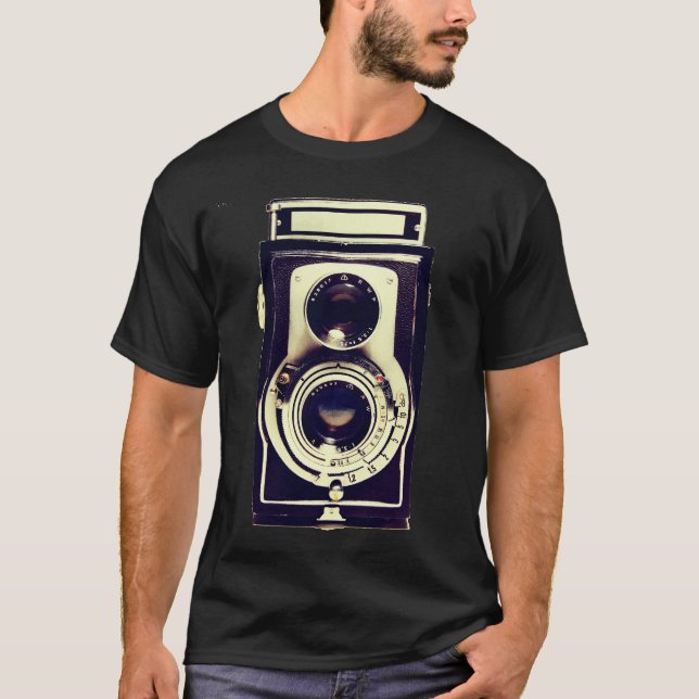 T-shirt Appareil-photo vintage (Devant)