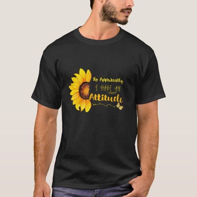 T-shirt Apparemment, J'Ai Une Attitude Sarcastique Pour Ma (Devant)