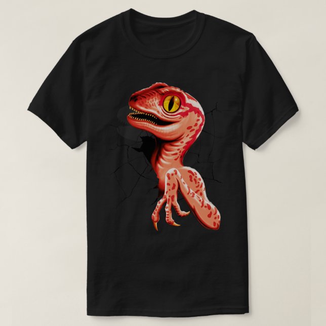T-shirt Apparition du vélociraptor pour bébé (Design devant)