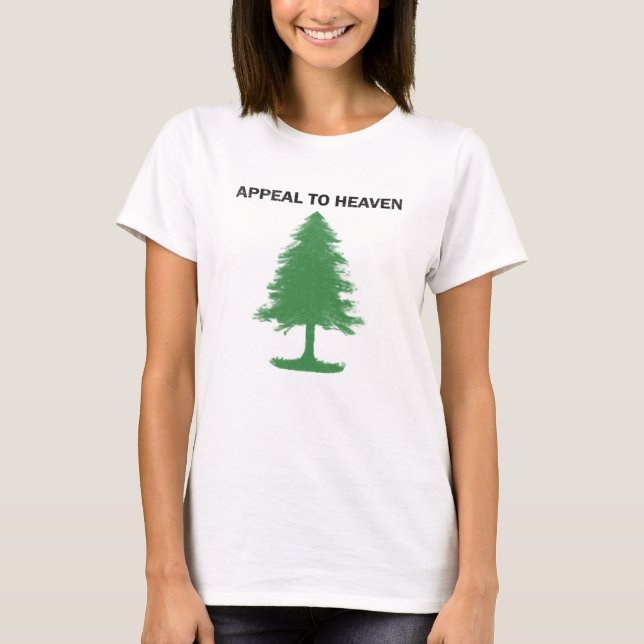 T-shirt APPEL AU Drapeau D'Arbre À Pins CIEL 1775 Religieu (Devant)