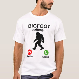 T-shirt Appel Bigfoot Declive ou Accepter Halloween