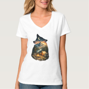 T-shirt Appel de la nature-Aventure de camping