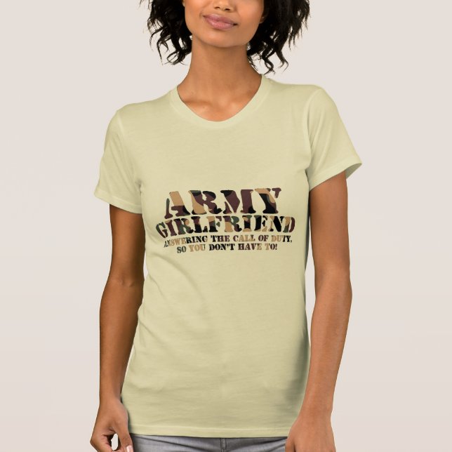 T-shirt Appel de réponse d'amie d'armée (Devant)