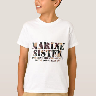 T-shirt Appel de réponse de soeur marine
