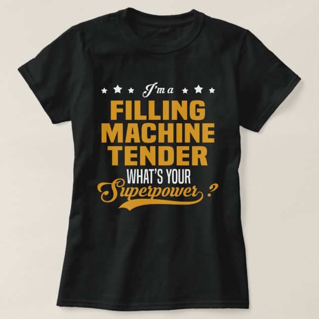 T-shirt Appel d'offres de la machine de remplissage (Design devant)