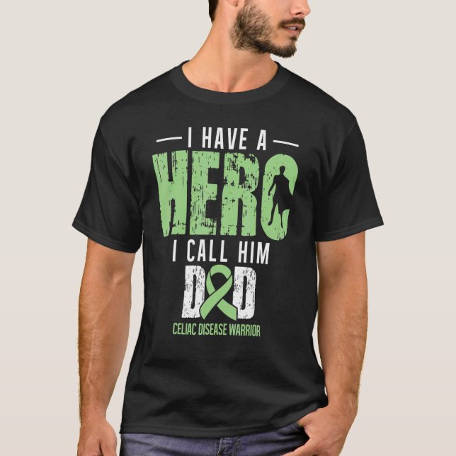 T-shirt Appelez-Le Papa Celiac Disease Awareness Supporter (Devant)