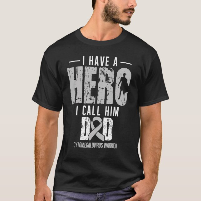 T-shirt Appelez-Lui Papa Cytomegalovirus Sensibilisation S (Devant)