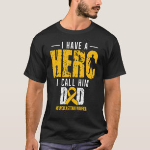 T-shirt Appelez-lui Papa Neuroblastoma Soutien de sensibil