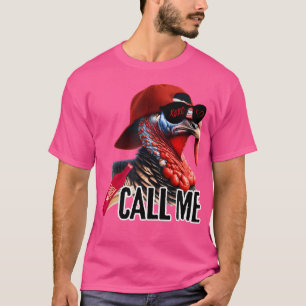 T-shirt Appelez-Moi Chasseur de Dindon Saison de Chasse Di