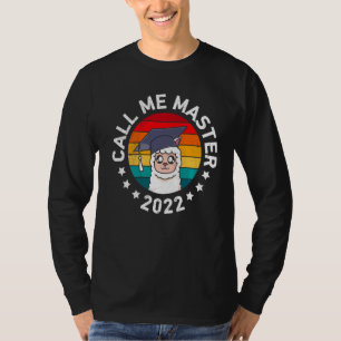 T-shirt Appelez-moi Master 2022 Master Degree Alpaca Retro
