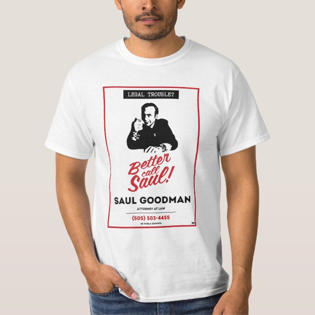 T-shirt Appelez Saul - Saul goodman (Devant)