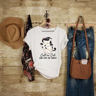 T-shirt Appelle-moi mignonne et donne-moi des bonbons