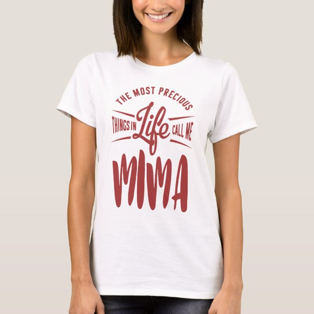 T-shirt Appelle-moi Mima (Devant)