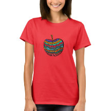 T-shirt Apple Folk Art
