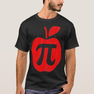 T-shirt Apple Pi Day Funny Math Nerd Pie Enseignant 314