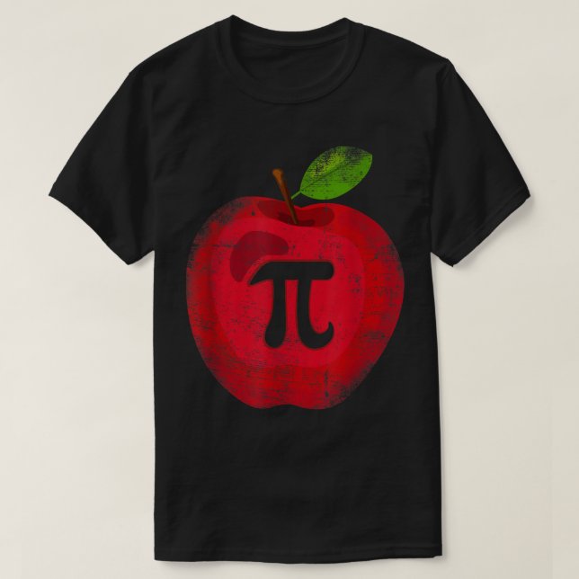 T-shirt Apple Pi Day Math Lover Enseignant Étudiant 3.14 A (Design devant)