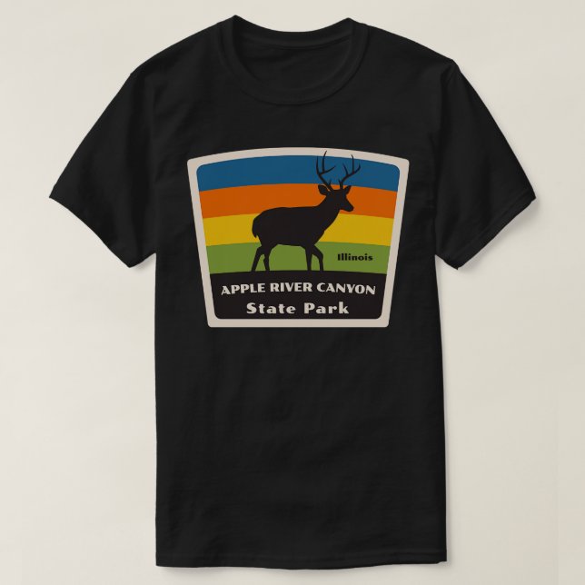 T-shirt Apple River Canyon State Park Illinois Roaming Dee (Design devant)