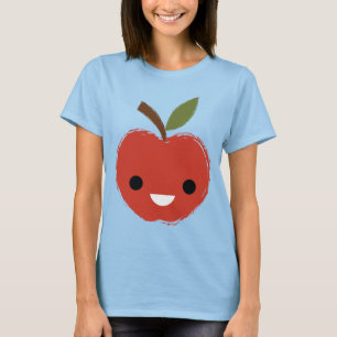 T-shirt Apple rouge heureux