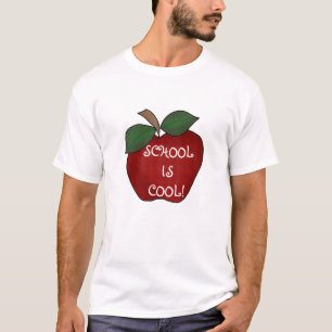 T-shirt Apple rouge instruisent est frais